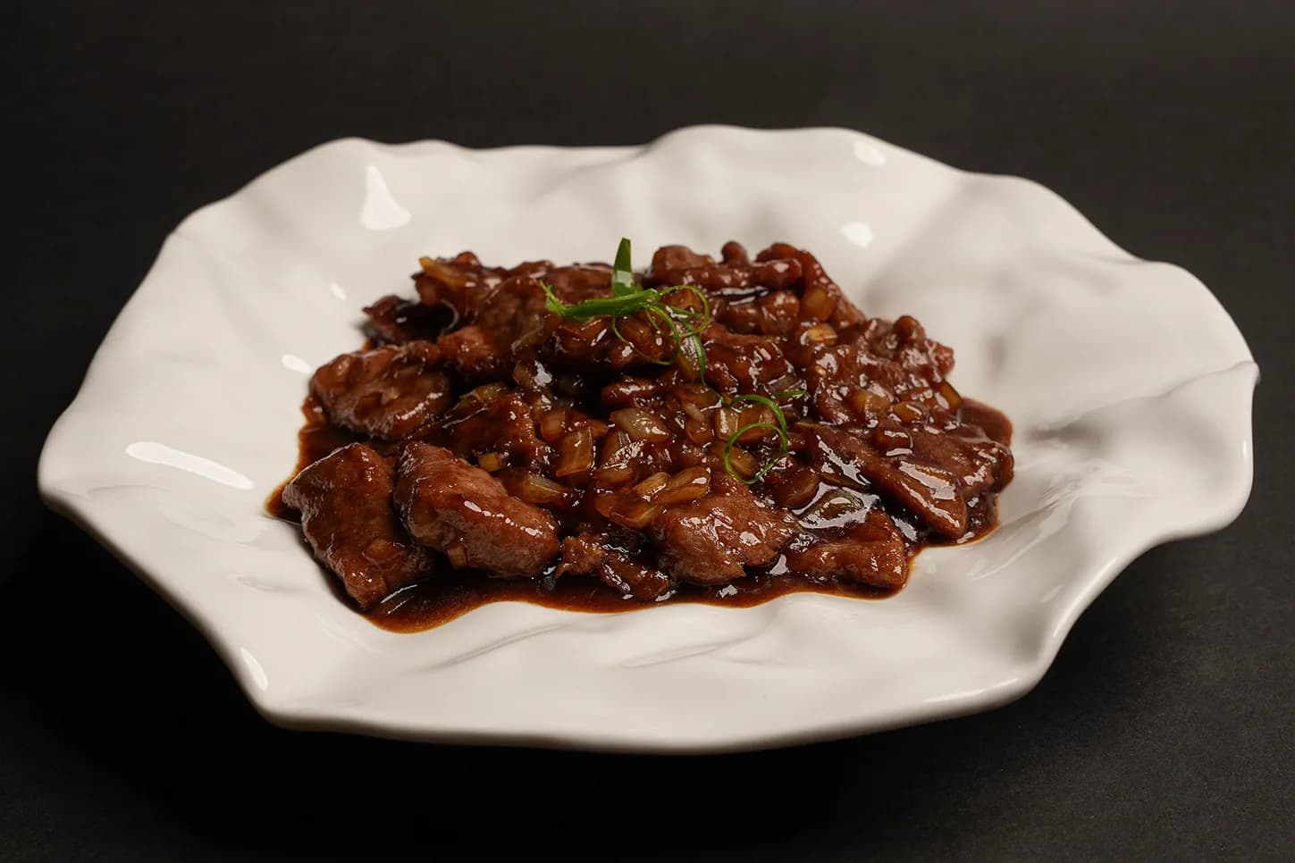 Carne de vaca com molho de ostras