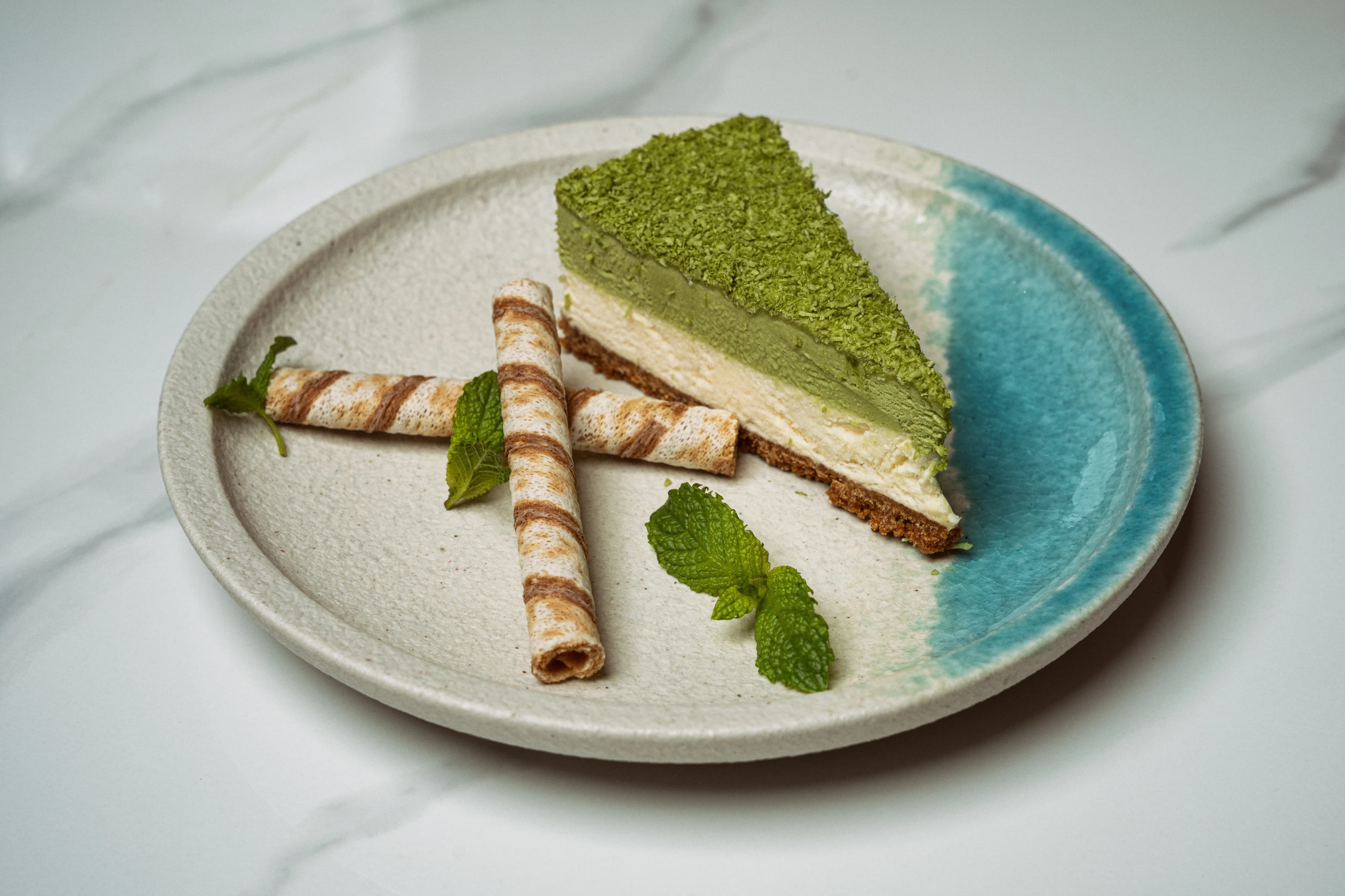 Cheesecake de matcha